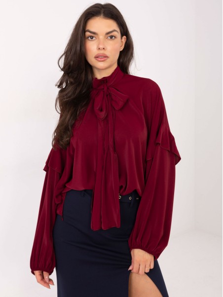 Marškinėliai-IT-KS-29002.69-bordo spalvos