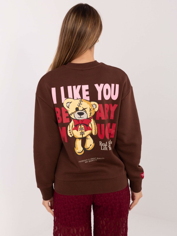 Džemperis-D10608BC02568J-tamsiai rudas