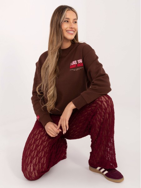 Džemperis-D10608BC02568J-tamsiai rudas