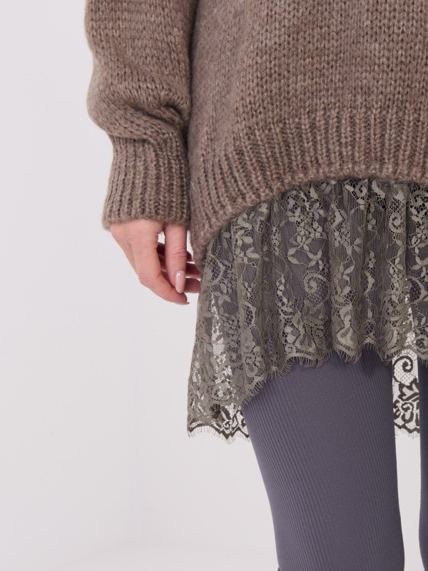 Megztinis-IN-SW-33681.05P-tamsiai smėlio spalvos