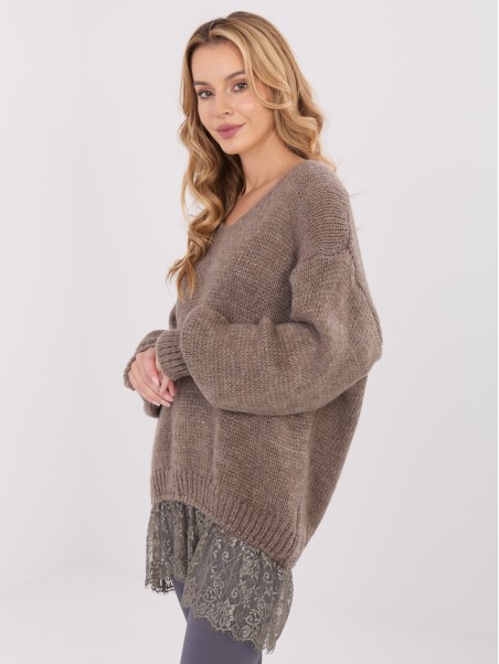 Megztinis-IN-SW-33681.05P-tamsiai smėlio spalvos