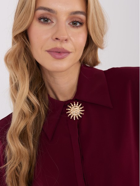 Marškinėliai-IT-KS-8631.59-bordo spalvos