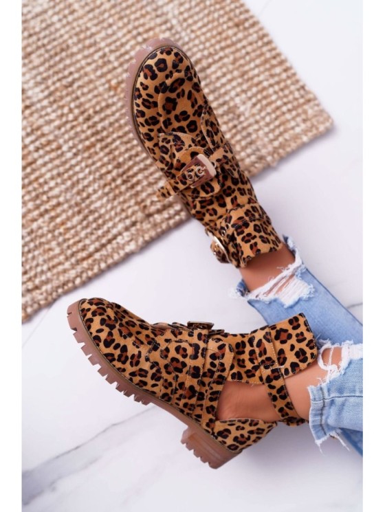 Lu Boo Suede Boots With Cutouts Panther Rock Girl 2