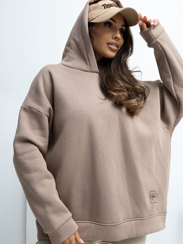 Džemperis-RV-BL-A1037.12-tamsiai smėlio spalvos