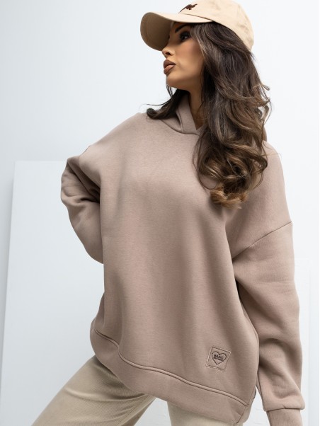 Džemperis-RV-BL-A1037.12-tamsiai smėlio spalvos