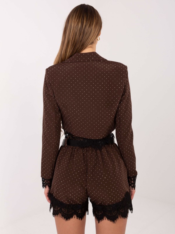 Šortai-IT-SN-FL9965.88-tamsiai rudi