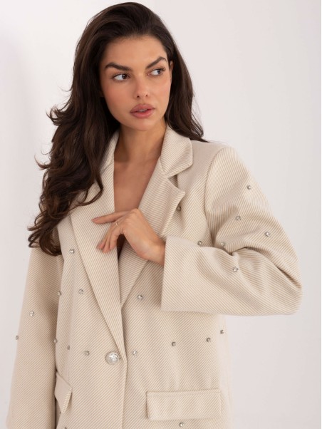 Švarkas-IT-MA-18365.97-šviesiai smėlio spalvos