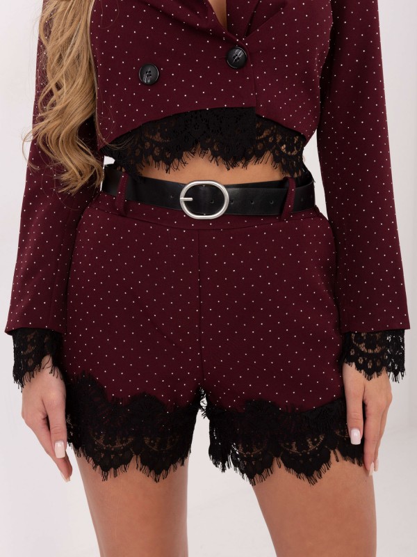 Šortai-IT-SN-FL9965.88-tamsiai raudoni