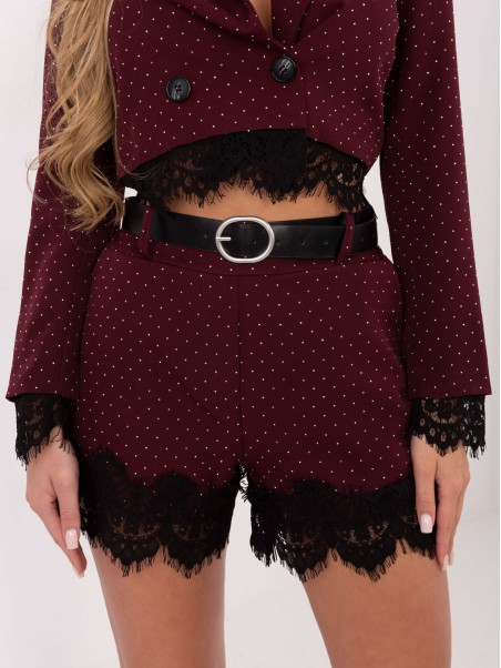 Šortai-IT-SN-FL9965.88-tamsiai raudoni