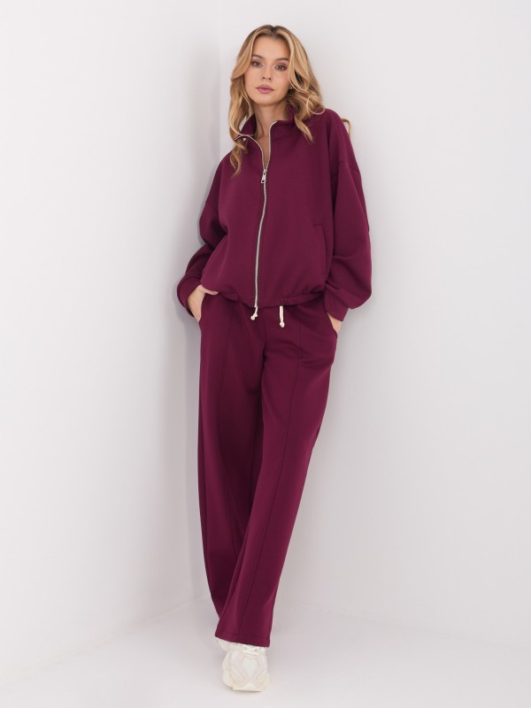 Kelnės-SM-SP-A1561.25-bordo spalvos