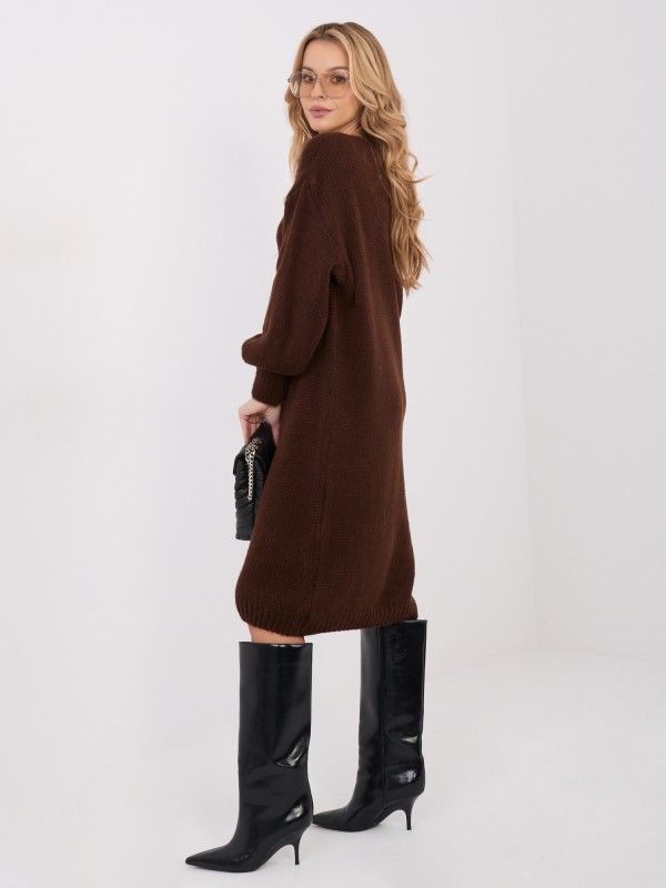 Suknelė-IN-SK-5962.22-tamsiai ruda