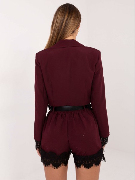 Šortai-IT-SN-FL9965.88-bordo spalvos