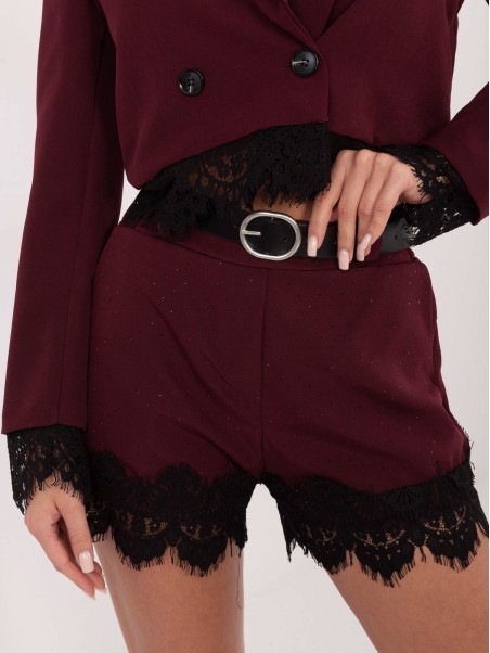 Šortai-IT-SN-FL9965.88-bordo spalvos