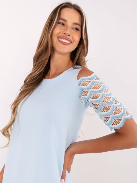 Suknelė-LK-SK-506654.52-šviesiai mėlyna