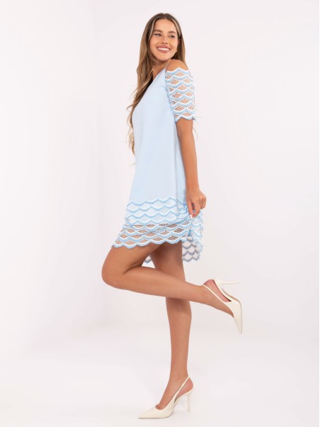 Suknelė-LK-SK-506654.52-šviesiai mėlyna