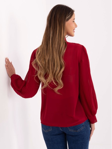 Marškinėliai-MI-KS-A2818.09-bordo spalvos