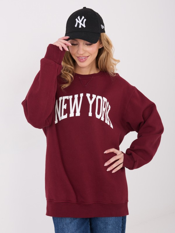 Megztinis-WT-BL-A1062.29-bordo spalvos