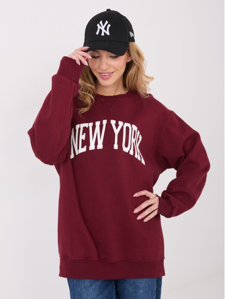 Megztinis-WT-BL-A1062.29-bordo spalvos