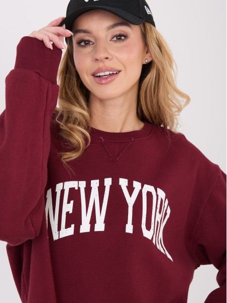 Megztinis-WT-BL-A1062.29-bordo spalvos