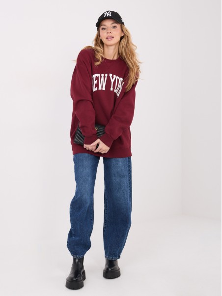 Megztinis-WT-BL-A1062.29-bordo spalvos