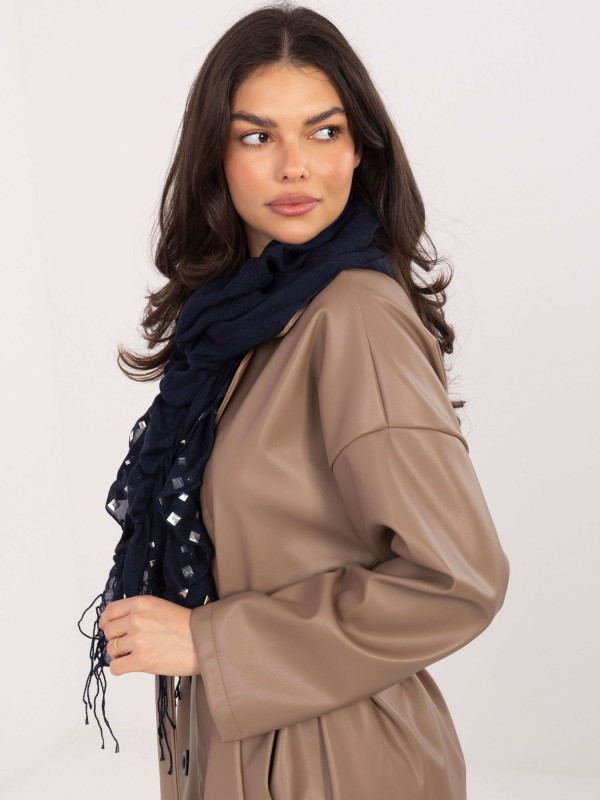 Šalikas-AT-CH-S-893.70P-tamsiai mėlynas