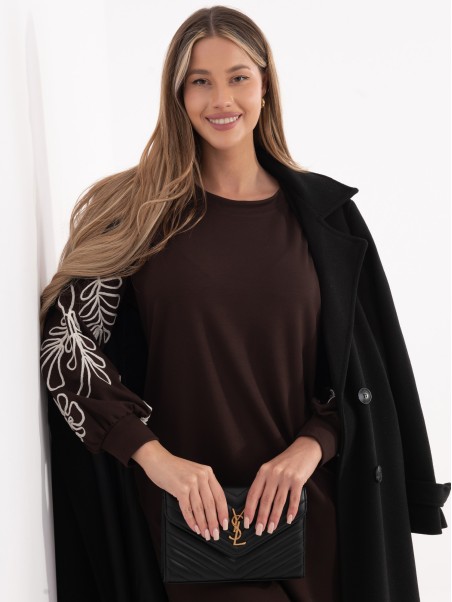 Suknelė-RV-SK-A1064.95-tamsiai ruda