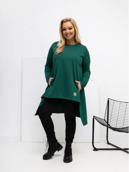 Tunika-RV-TU-5042.09X-tamsiai žalia