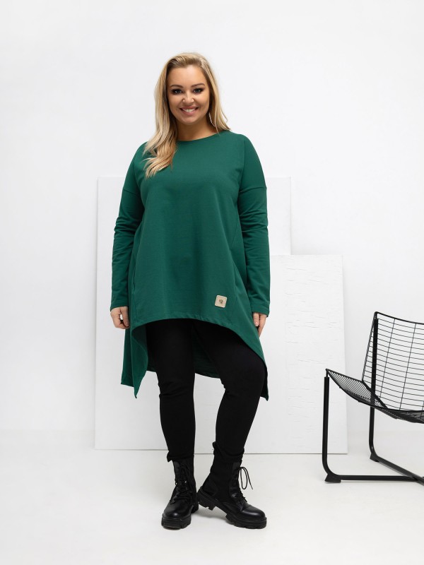 Tunika-RV-TU-5042.09X-tamsiai žalia