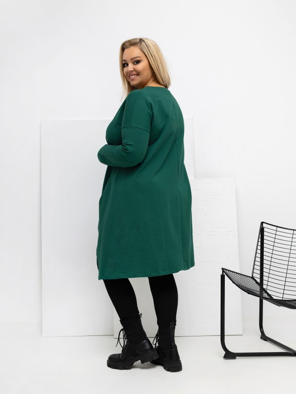 Tunika-RV-TU-5042.09X-tamsiai žalia