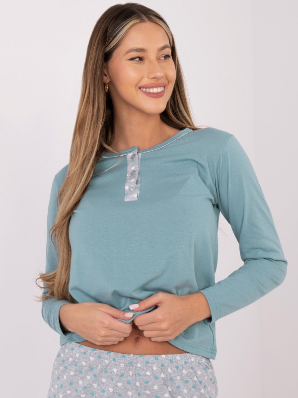 Pižama-DU-PI-FP-002.87-mėtinė