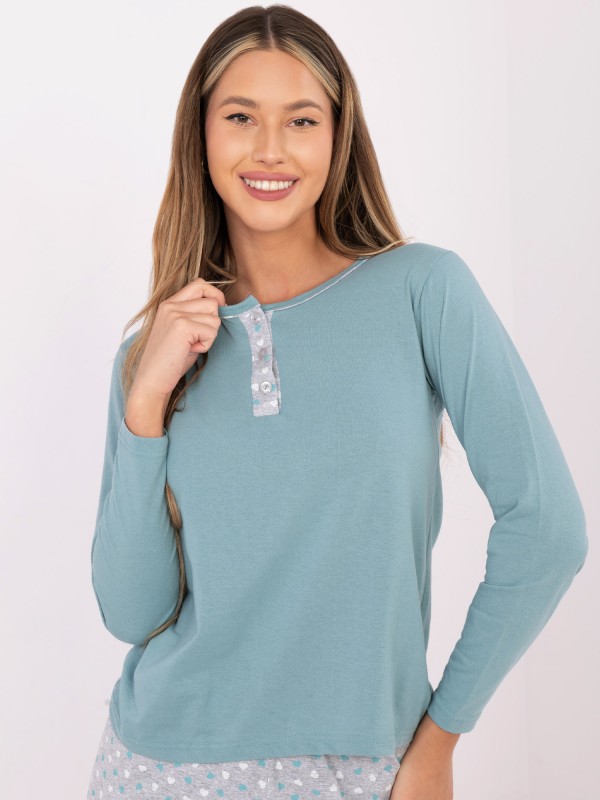 Pižama-DU-PI-FP-002.87-mėtinė