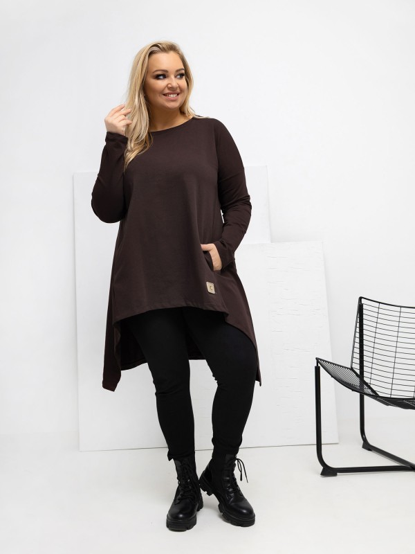 Tunika-RV-TU-5042.09X-tamsiai ruda