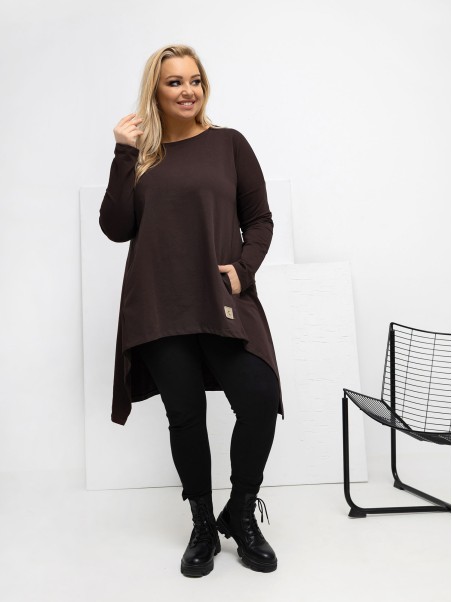 Tunika-RV-TU-5042.09X-tamsiai ruda