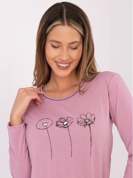 Pižama-DU-PI-FP-003.99P-tamsiai rožinė