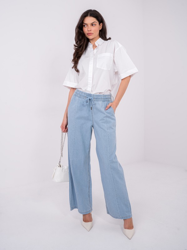 Kelnės-D80038BB62627L220-šviesiai mėlynos