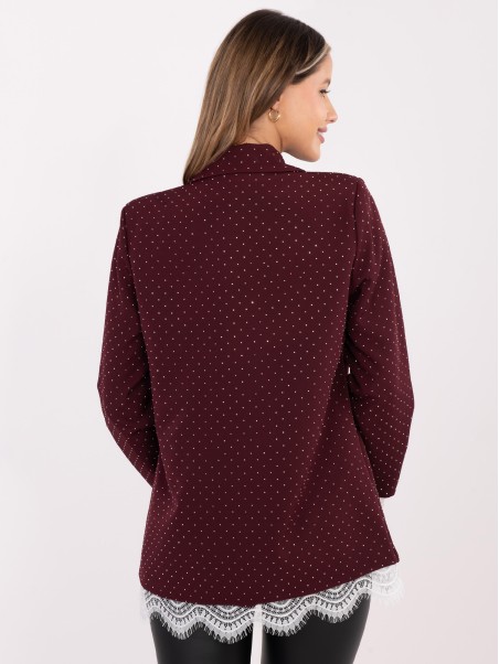 Švarkas-IT-MA-FL9916-2.12P-bordo spalvos