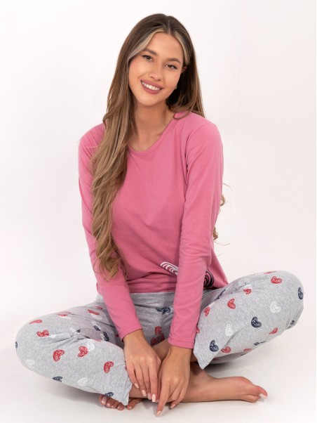 Pižama-DU-PI-FP-009.84-rožinė