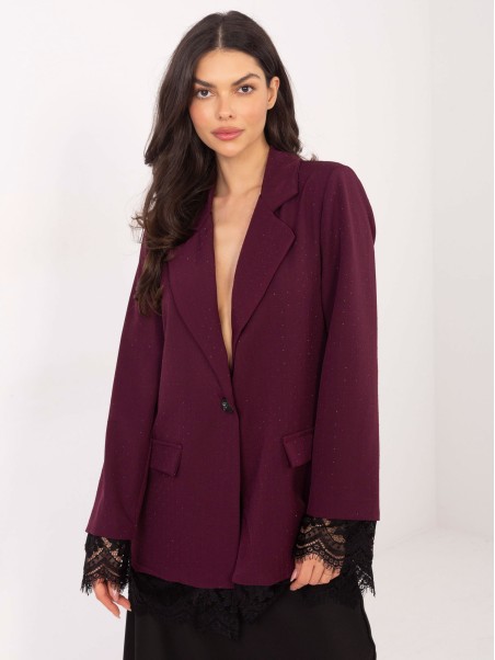 Švarkas-IT-MA-FL9916-1.07P-tamsiai raudona