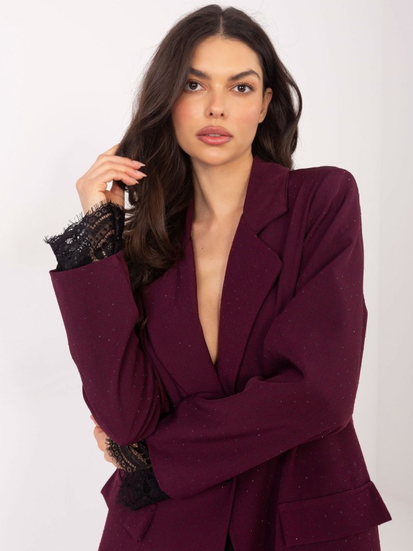 Švarkas-IT-MA-FL9916-1.07P-tamsiai raudona