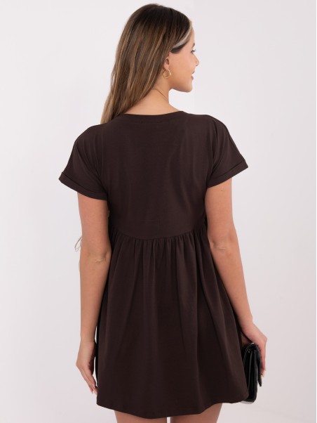 Suknelė-RV-SK-5672.03P-tamsiai ruda