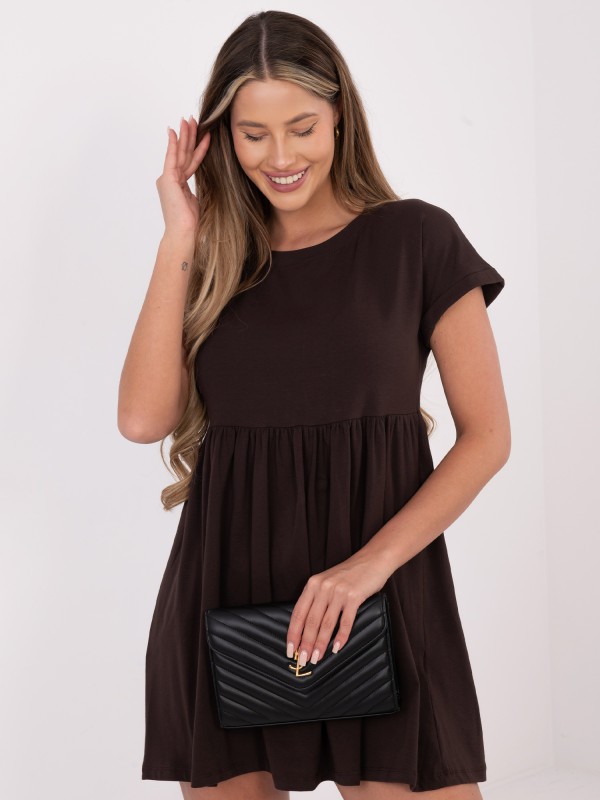 Suknelė-RV-SK-5672.03P-tamsiai ruda