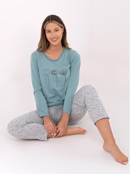 Pižama-DU-PI-FP-003.99P-mėtinė