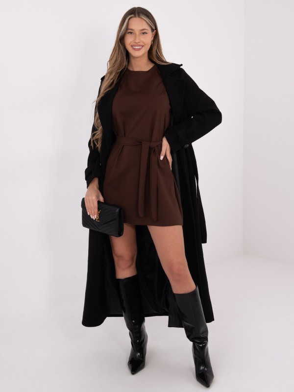 Suknelė-MI-SK-4303.62-ruda