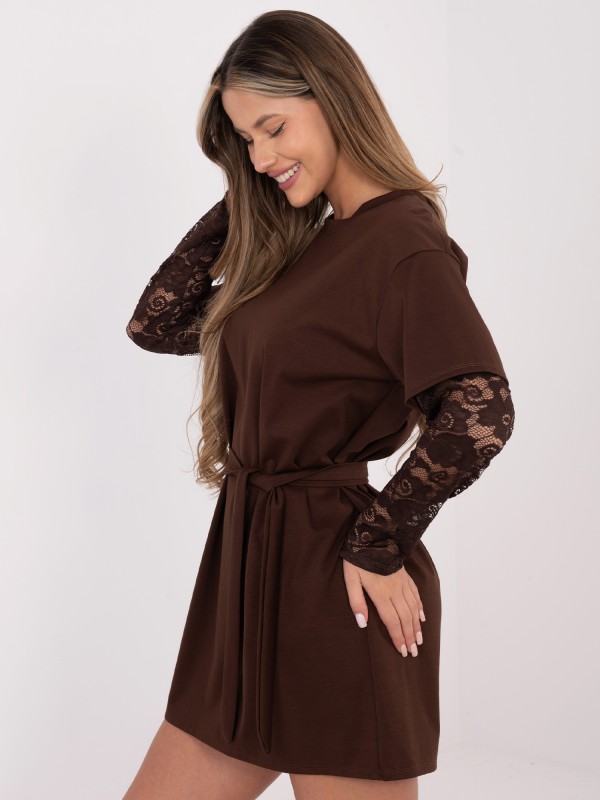 Suknelė-MI-SK-4303.62-ruda