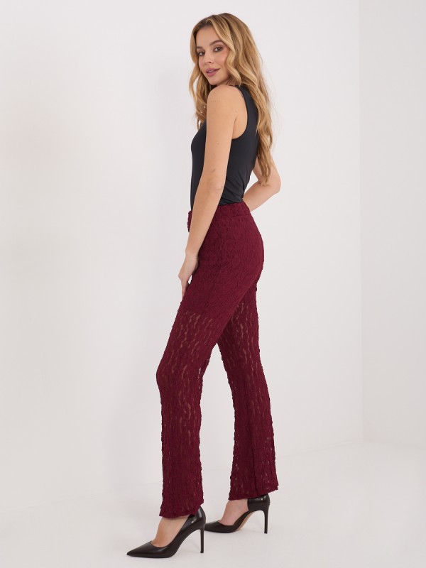 Kelnės-IT-SP-9960.78-bordo spalvos