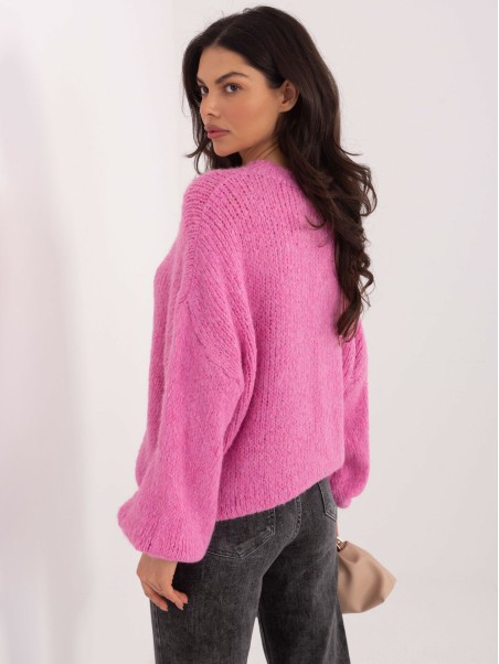 Megztinis-MI-SW-1909.68-tamsiai rožinis