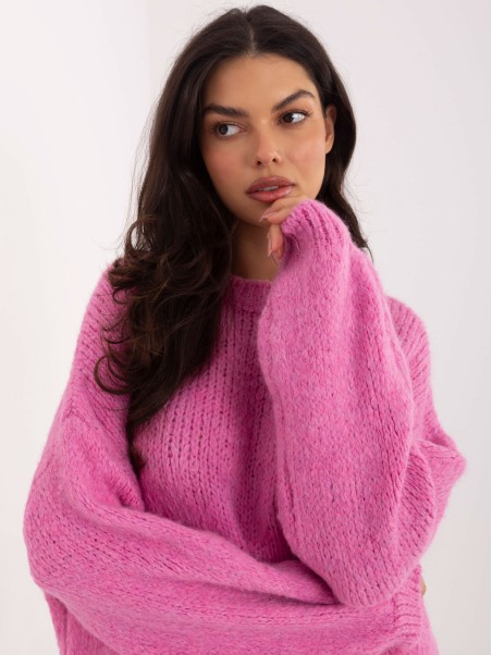 Megztinis-MI-SW-1909.68-tamsiai rožinis