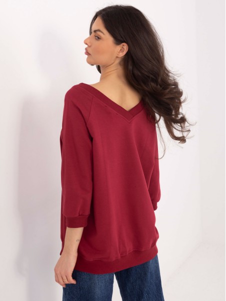 Megztinis-RV-BL-5676.09-bordo spalvos