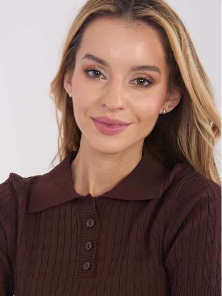 Megztinis-PM-SW-CV6679.32-tamsiai rudas