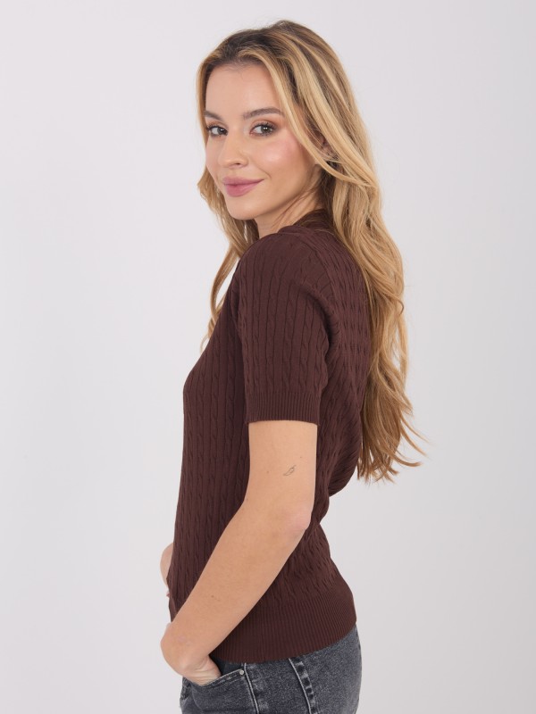 Megztinis-PM-SW-CV6679.32-tamsiai rudas